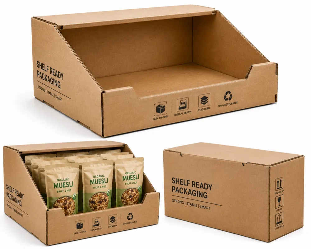 Shelf Ready Packaging manufactured by Asian Packaging Industries, Vapi