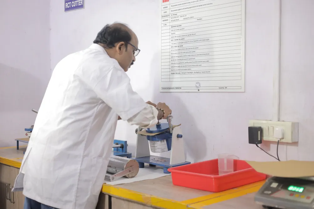 B4 Cup Viscosity Tester in the Asian Packaging in-house quality laboratory